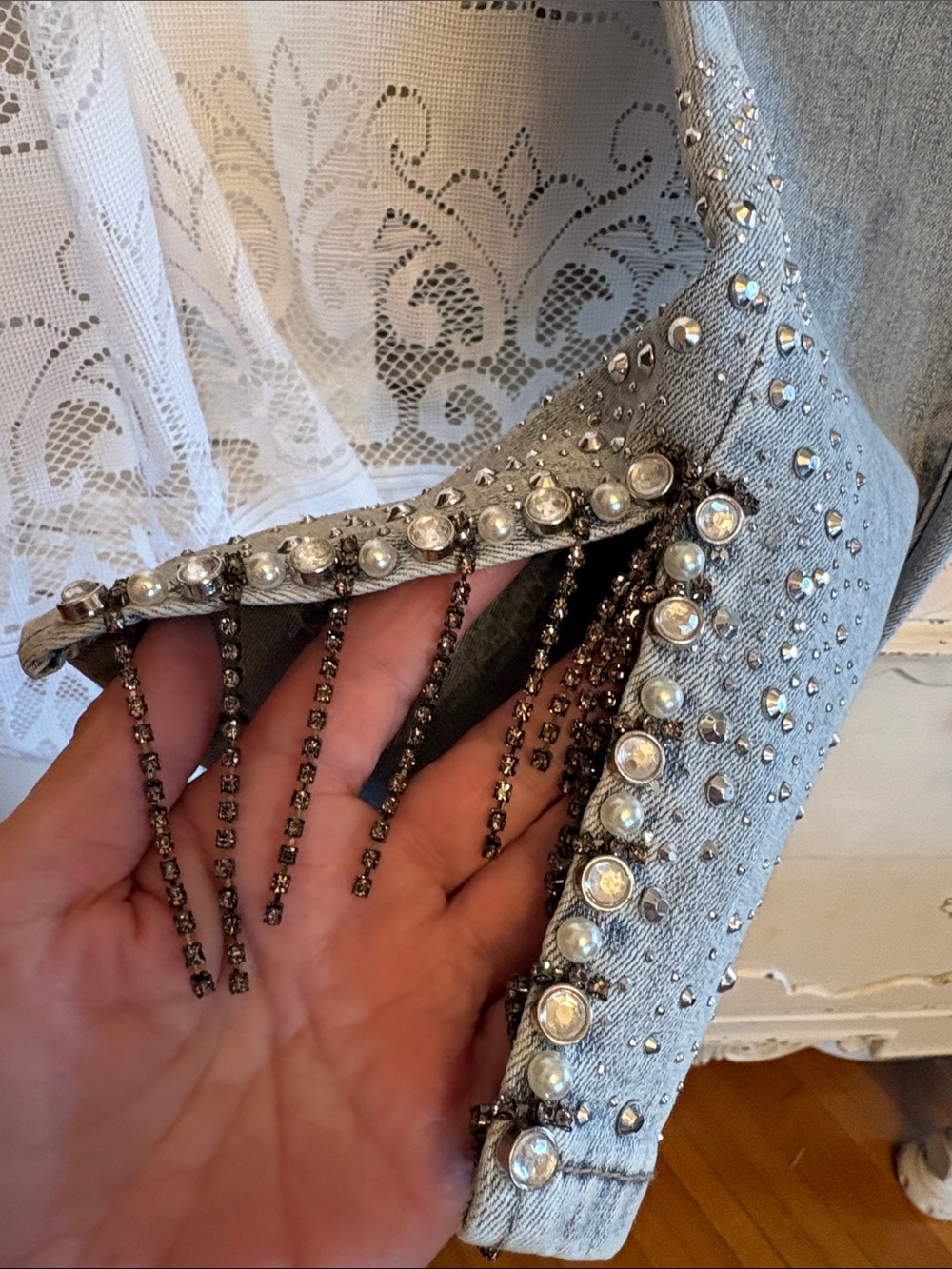 # 106  bedazzled jeans with jeans